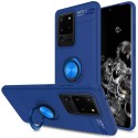 Funda Magnetica Soporte con Anillo Giratorio 360 para Samsung Galaxy Note 20 Ultra Azul