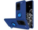 Funda Magnetica Soporte con Anillo Giratorio 360 para Samsung Galaxy Note 20 Ultra Azul