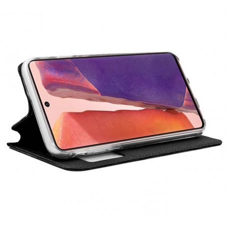 Funda Libro Soporte con Ventana para Samsung Galaxy Note 20 color Negra