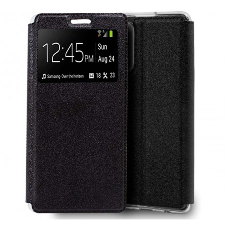 Funda Libro Soporte con Ventana para Samsung Galaxy Note 20 Ultra color Negra