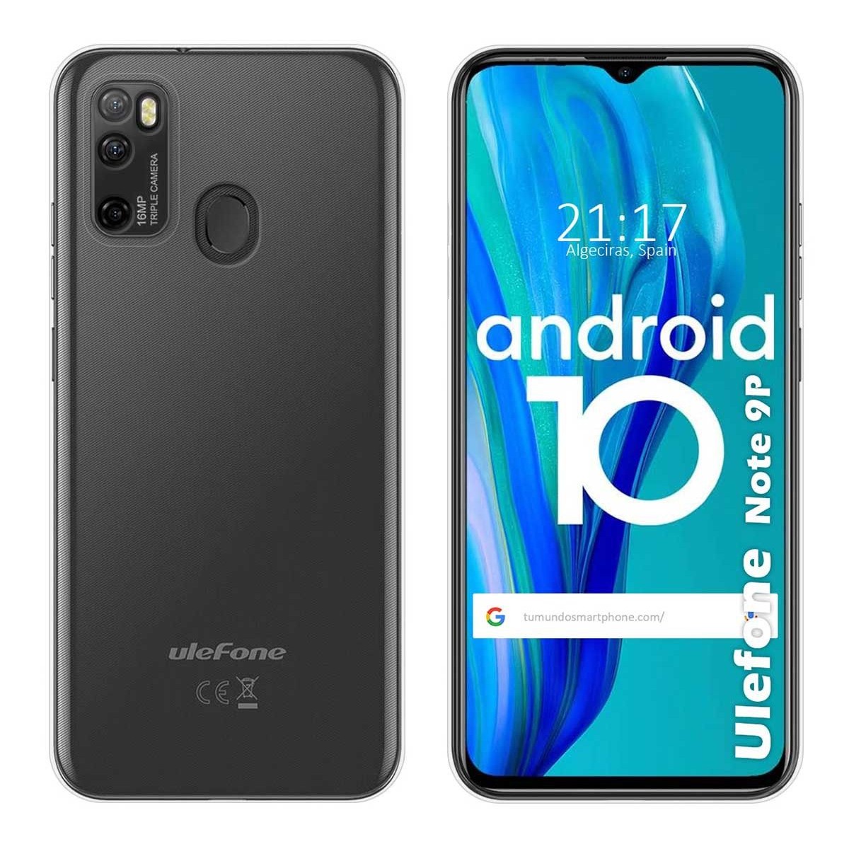 Funda Silicona Gel TPU Transparente para Ulefone Armor Note 9P