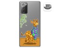 Funda Gel Transparente para Samsung Galaxy Note 20 diseño Jirafa Dibujos