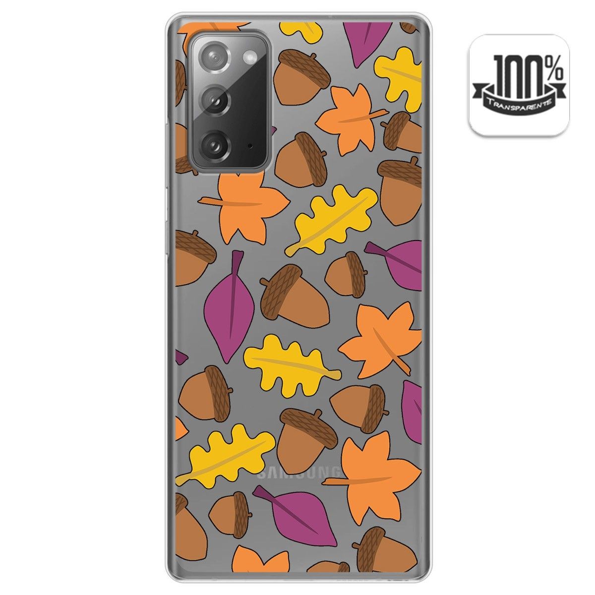 Funda Gel Transparente para Samsung Galaxy Note 20 diseño Otoño Dibujos