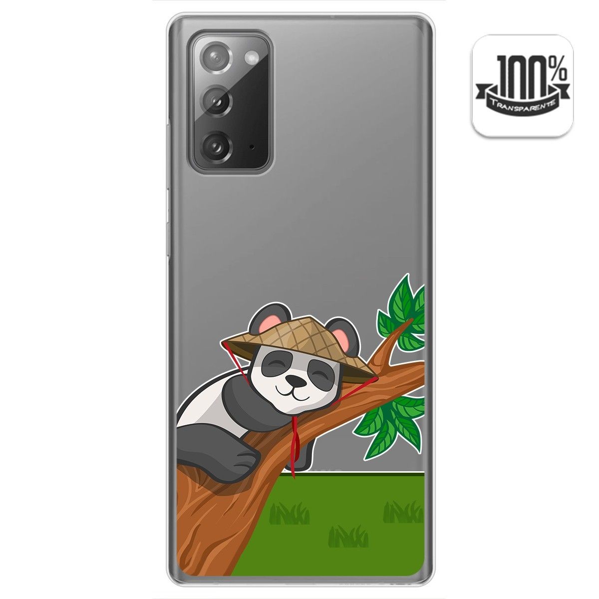 Funda Gel Transparente para Samsung Galaxy Note 20 diseño Panda Dibujos