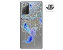 Funda Gel Transparente para Samsung Galaxy Note 20 diseño Plumas Dibujos