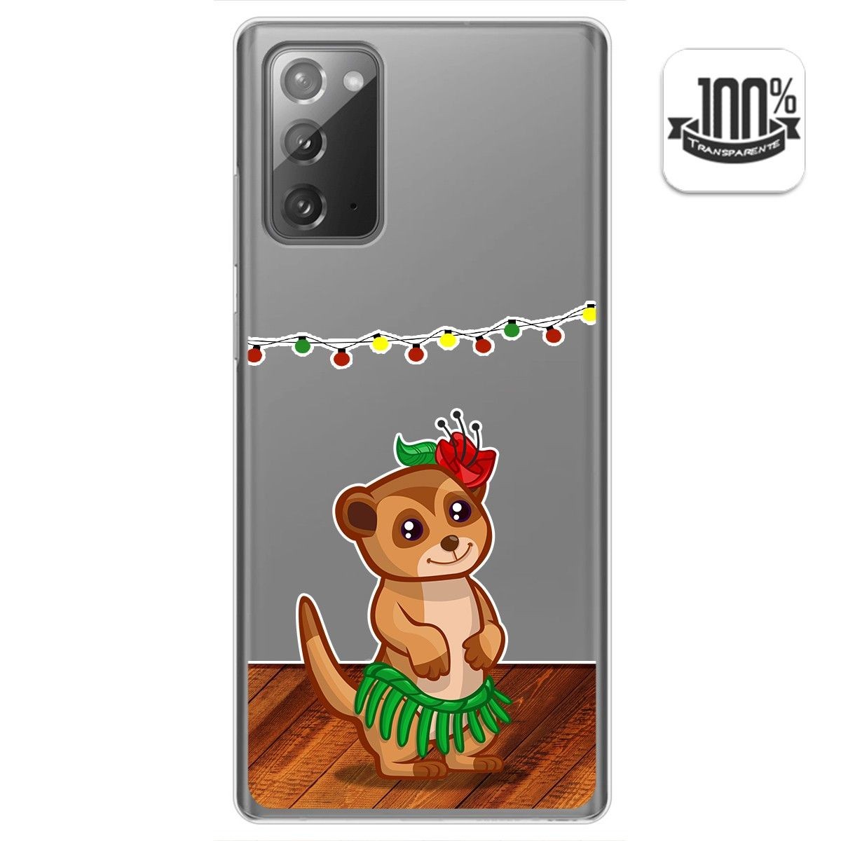 Funda Gel Transparente para Samsung Galaxy Note 20 diseño Suricata Dibujos