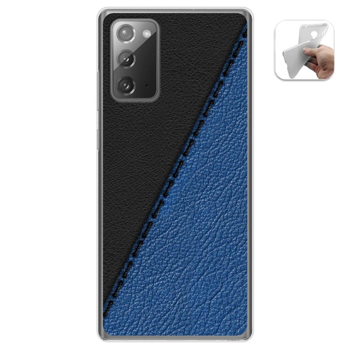 Funda Gel Tpu para Samsung Galaxy Note 20 diseño Cuero 02 Dibujos