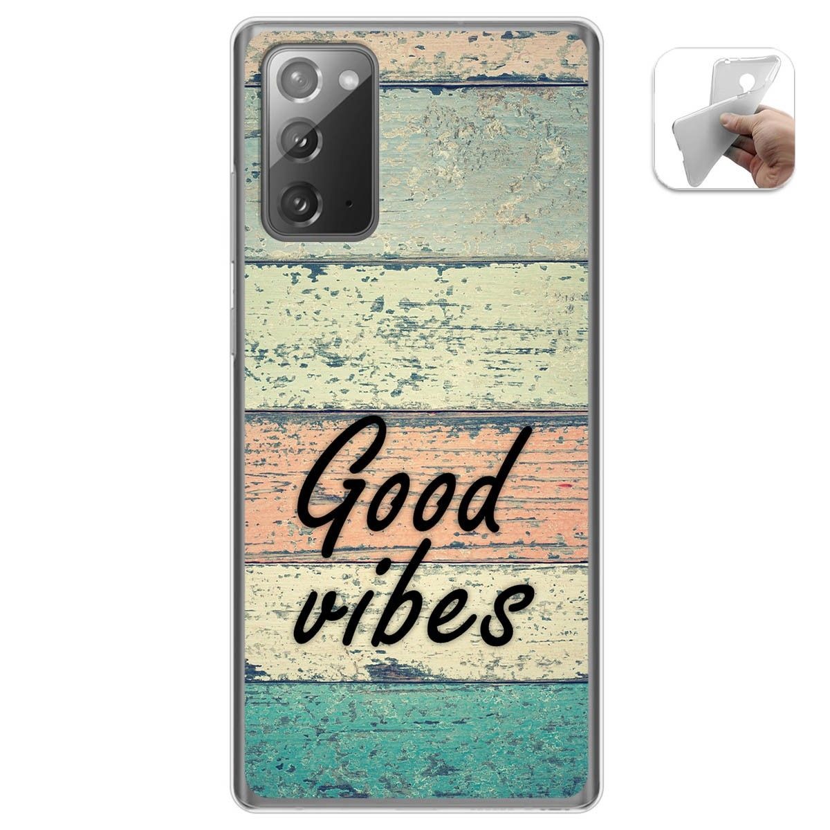 Funda Gel Tpu para Samsung Galaxy Note 20 diseño Madera 01 Dibujos