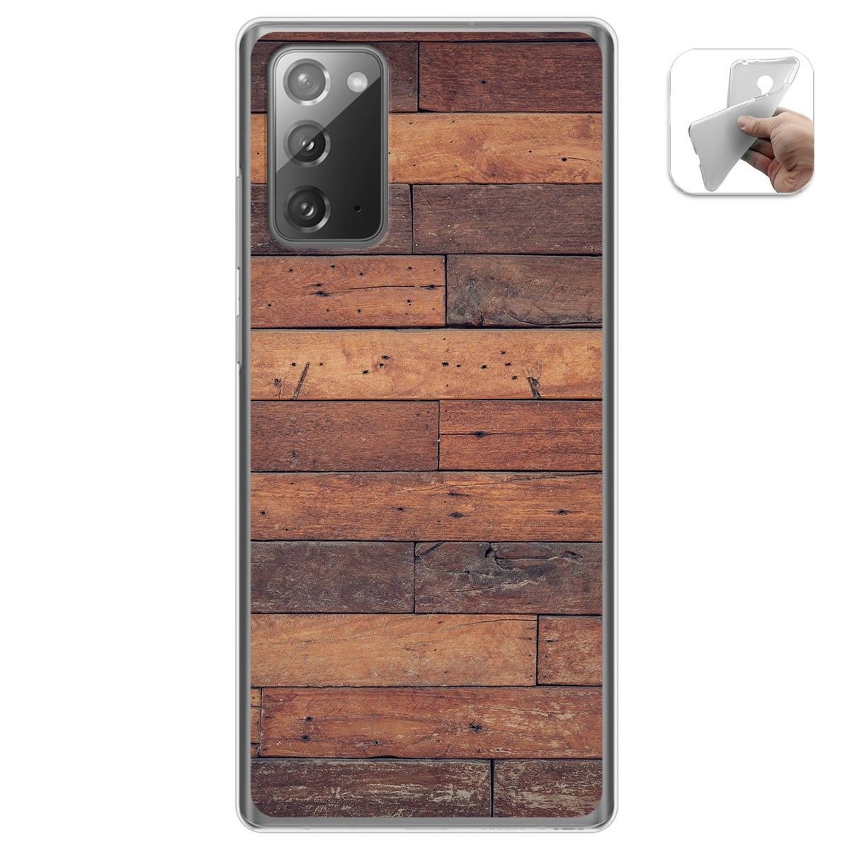 Funda Gel Tpu para Samsung Galaxy Note 20 diseño Madera 03 Dibujos