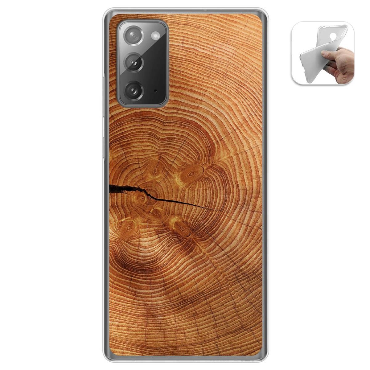 Funda Gel Tpu para Samsung Galaxy Note 20 diseño Madera 04 Dibujos
