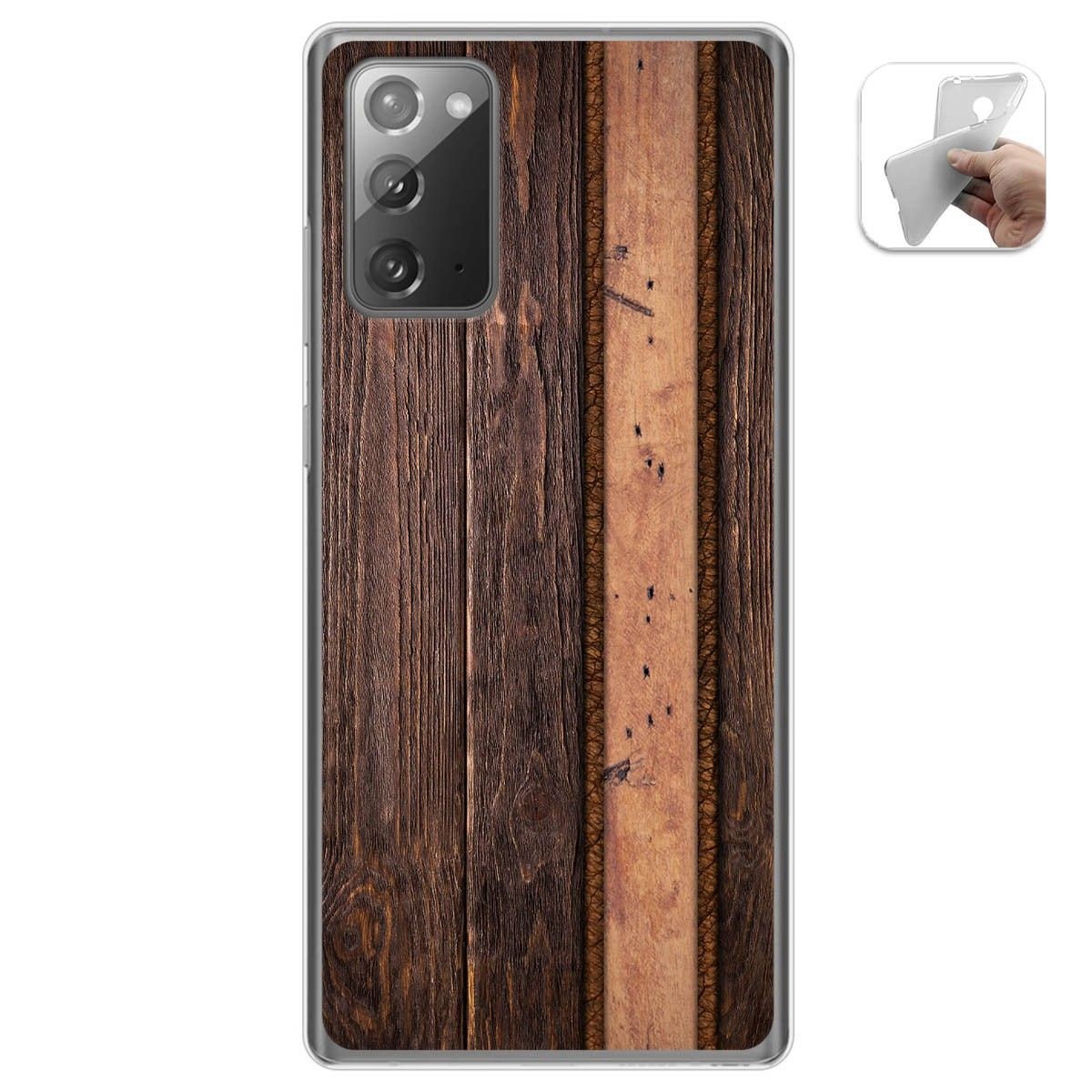 Funda Gel Tpu para Samsung Galaxy Note 20 diseño Madera 05 Dibujos