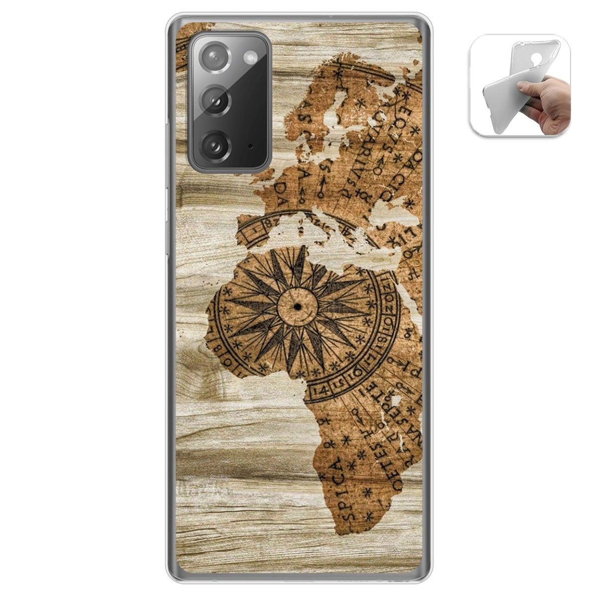 Funda Gel Tpu para Samsung Galaxy Note 20 diseño Madera 07 Dibujos