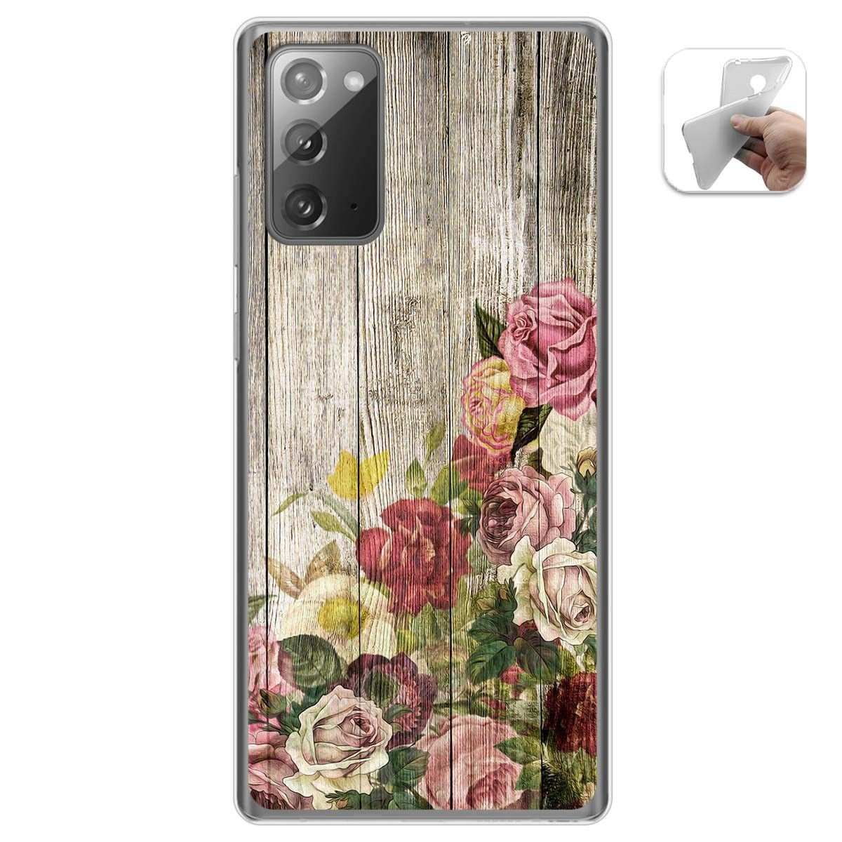 Funda Gel Tpu para Samsung Galaxy Note 20 diseño Madera 08 Dibujos