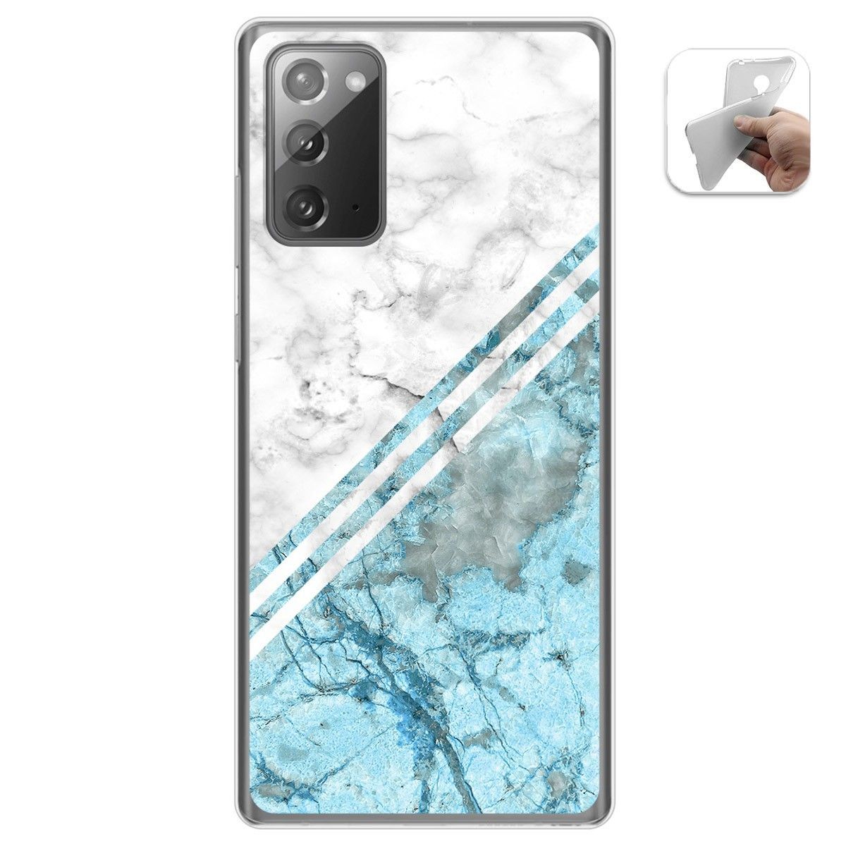 Funda Gel Tpu para Samsung Galaxy Note 20 diseño Mármol 02 Dibujos