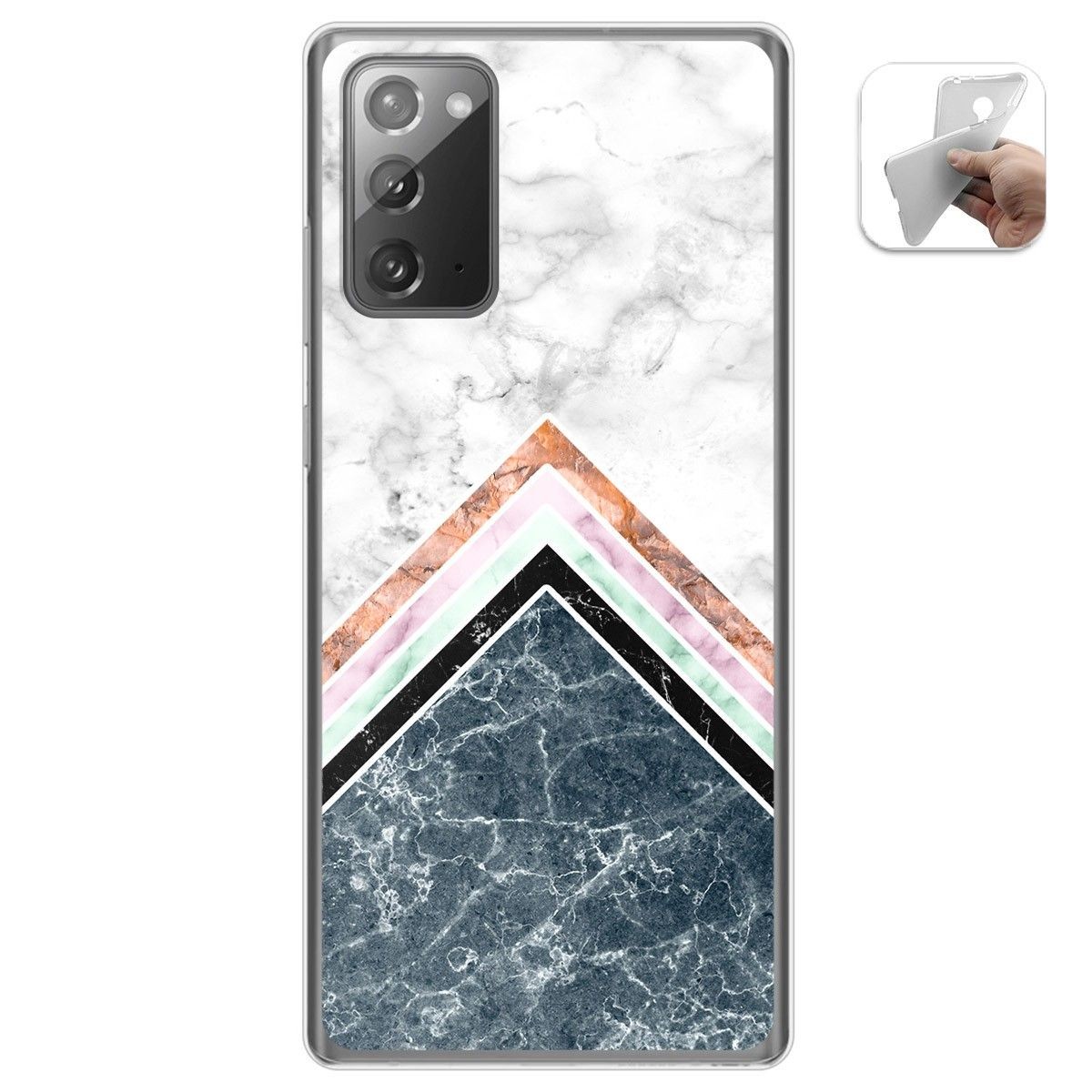 Funda Gel Tpu para Samsung Galaxy Note 20 diseño Mármol 05 Dibujos