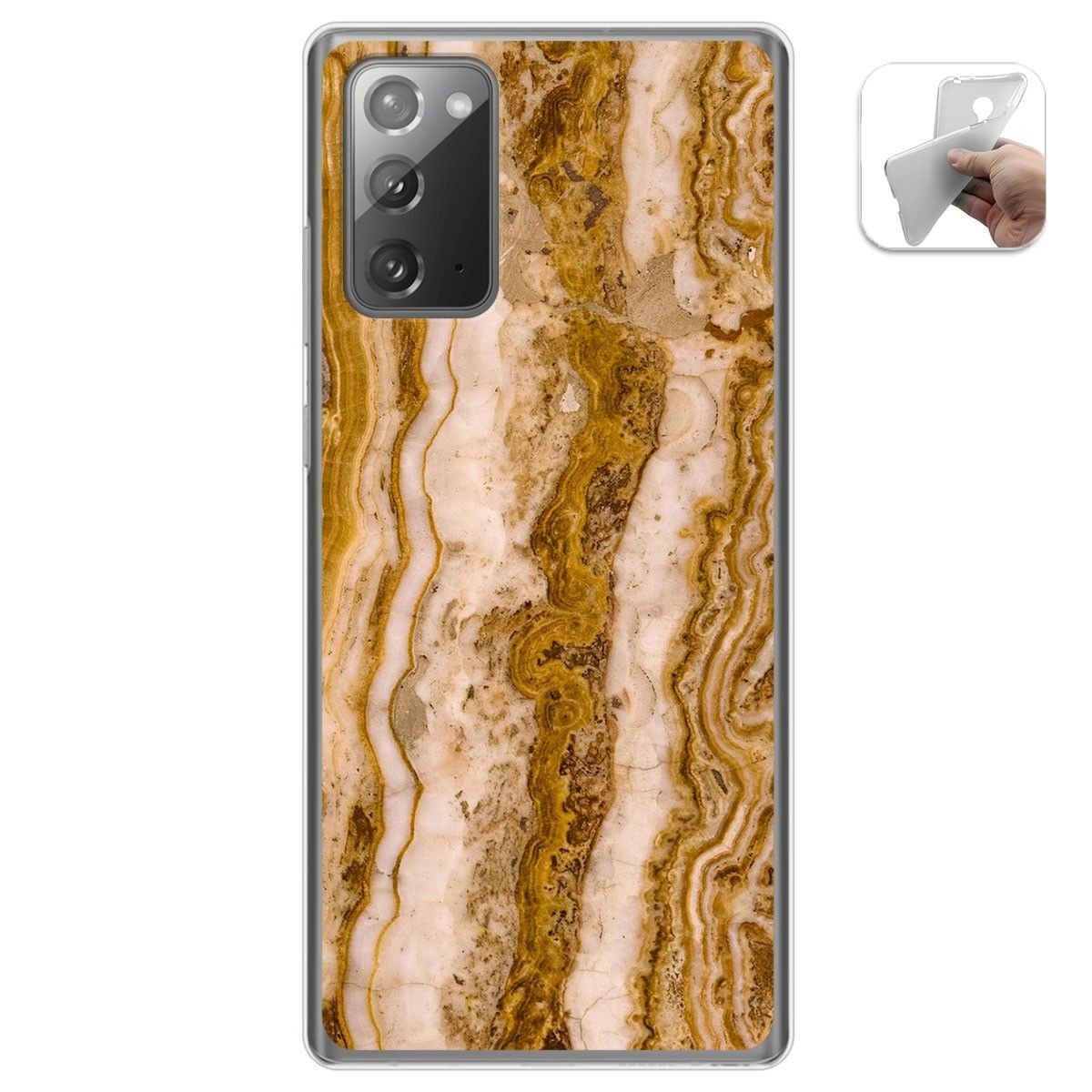 Funda Gel Tpu para Samsung Galaxy Note 20 diseño Mármol 10 Dibujos