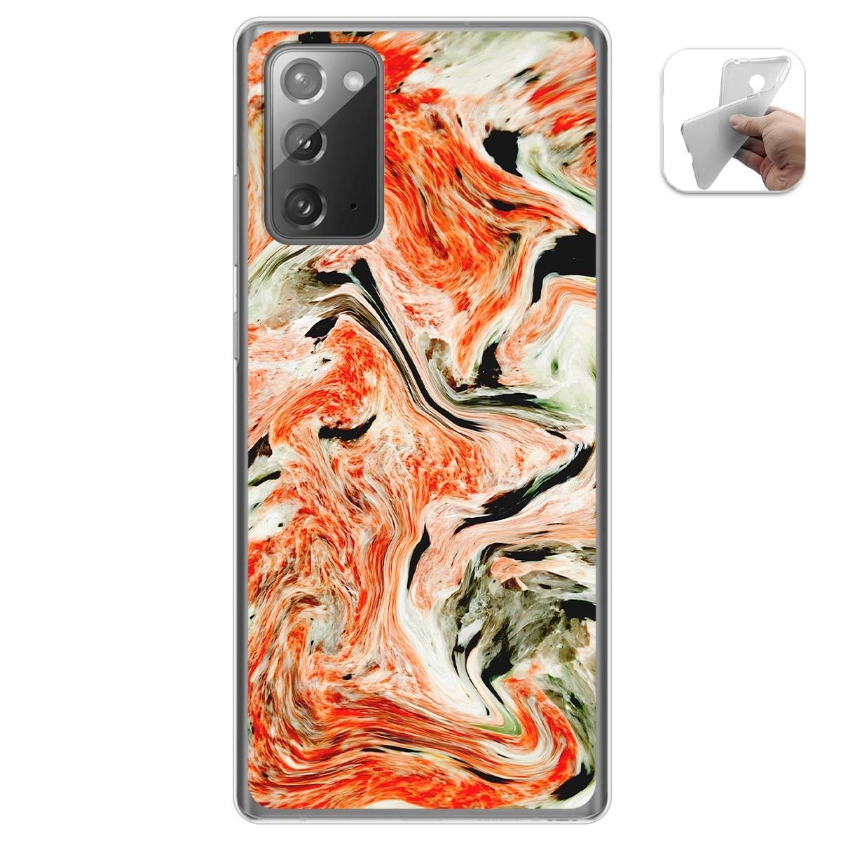 Funda Gel Tpu para Samsung Galaxy Note 20 diseño Mármol 12 Dibujos