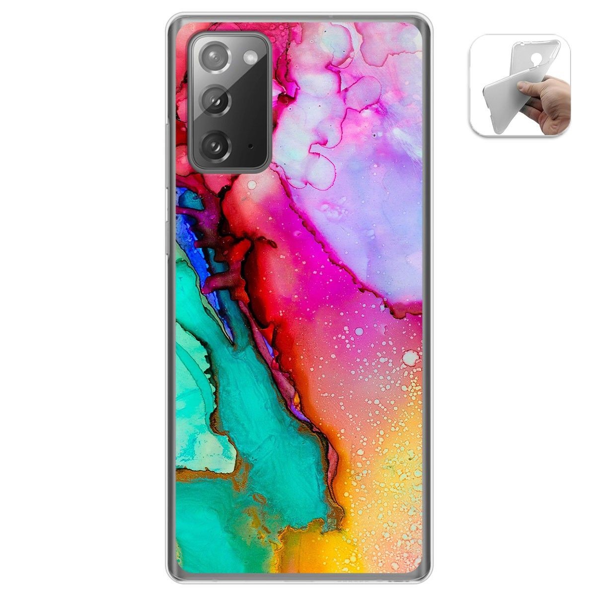 Funda Gel Tpu para Samsung Galaxy Note 20 diseño Mármol 15 Dibujos