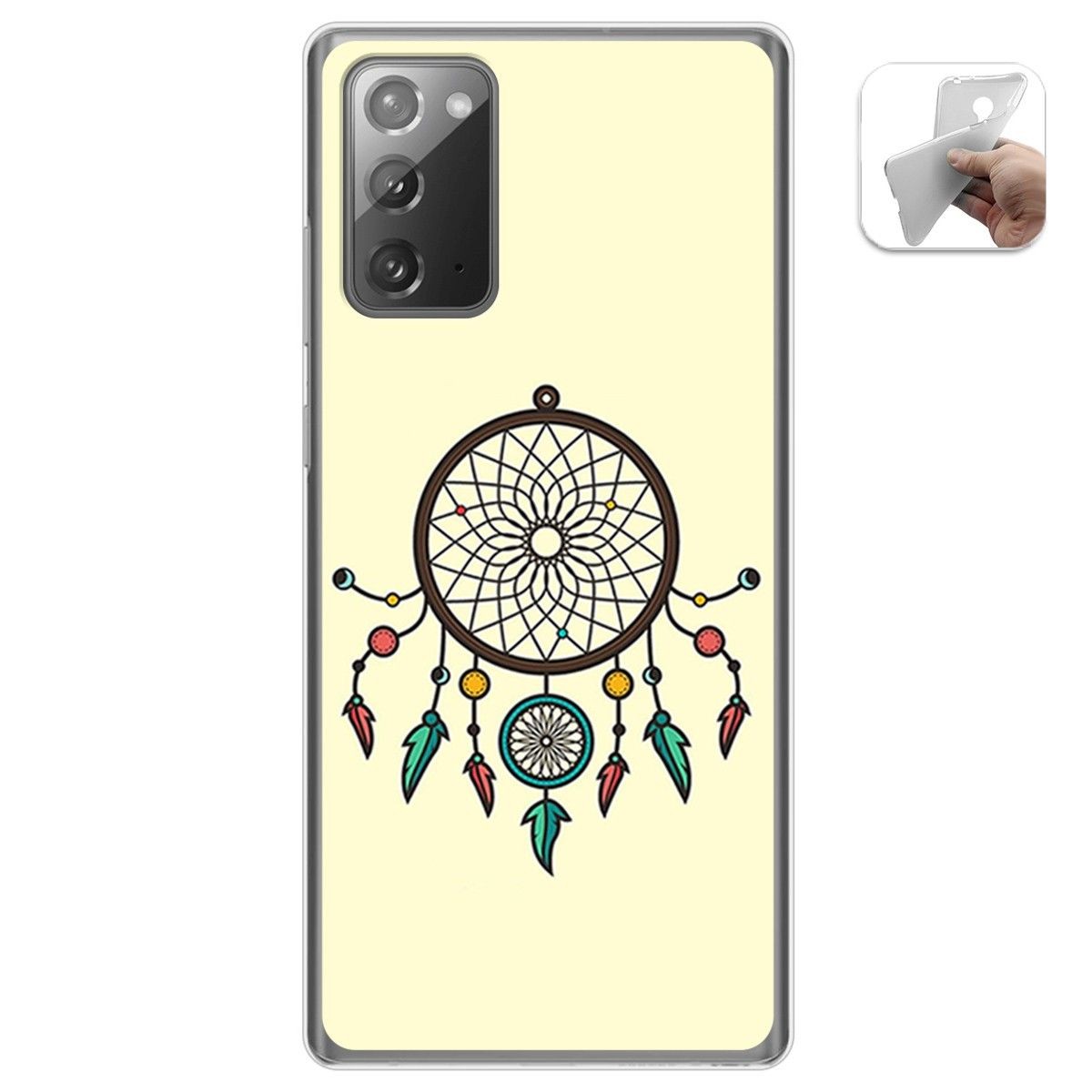 Funda Gel Tpu para Samsung Galaxy Note 20 diseño Atrapasueños Dibujos