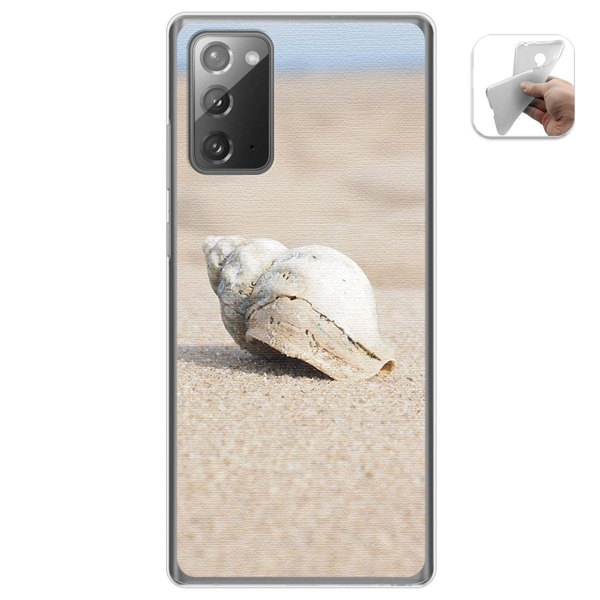 Funda Gel Tpu para Samsung Galaxy Note 20 diseño Concha Dibujos