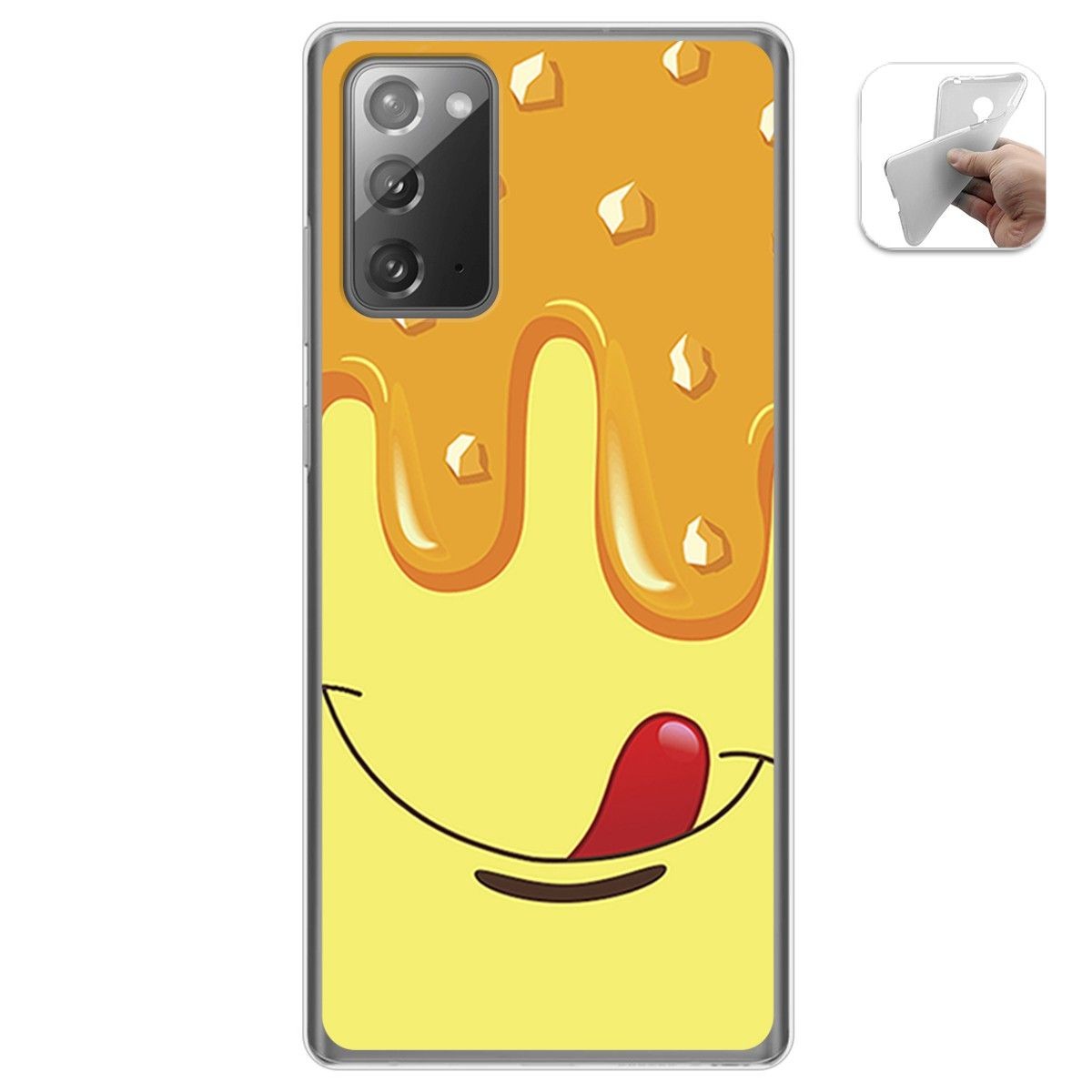 Funda Gel Tpu para Samsung Galaxy Note 20 diseño Helado Vainilla Dibujos