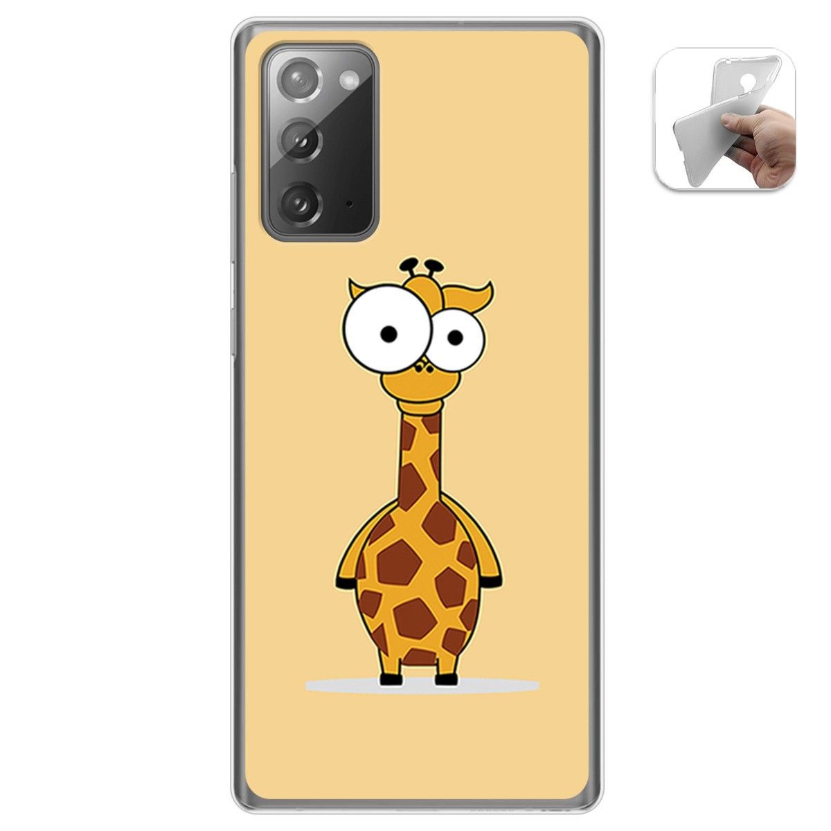 Funda Gel Tpu para Samsung Galaxy Note 20 diseño Jirafa Dibujos