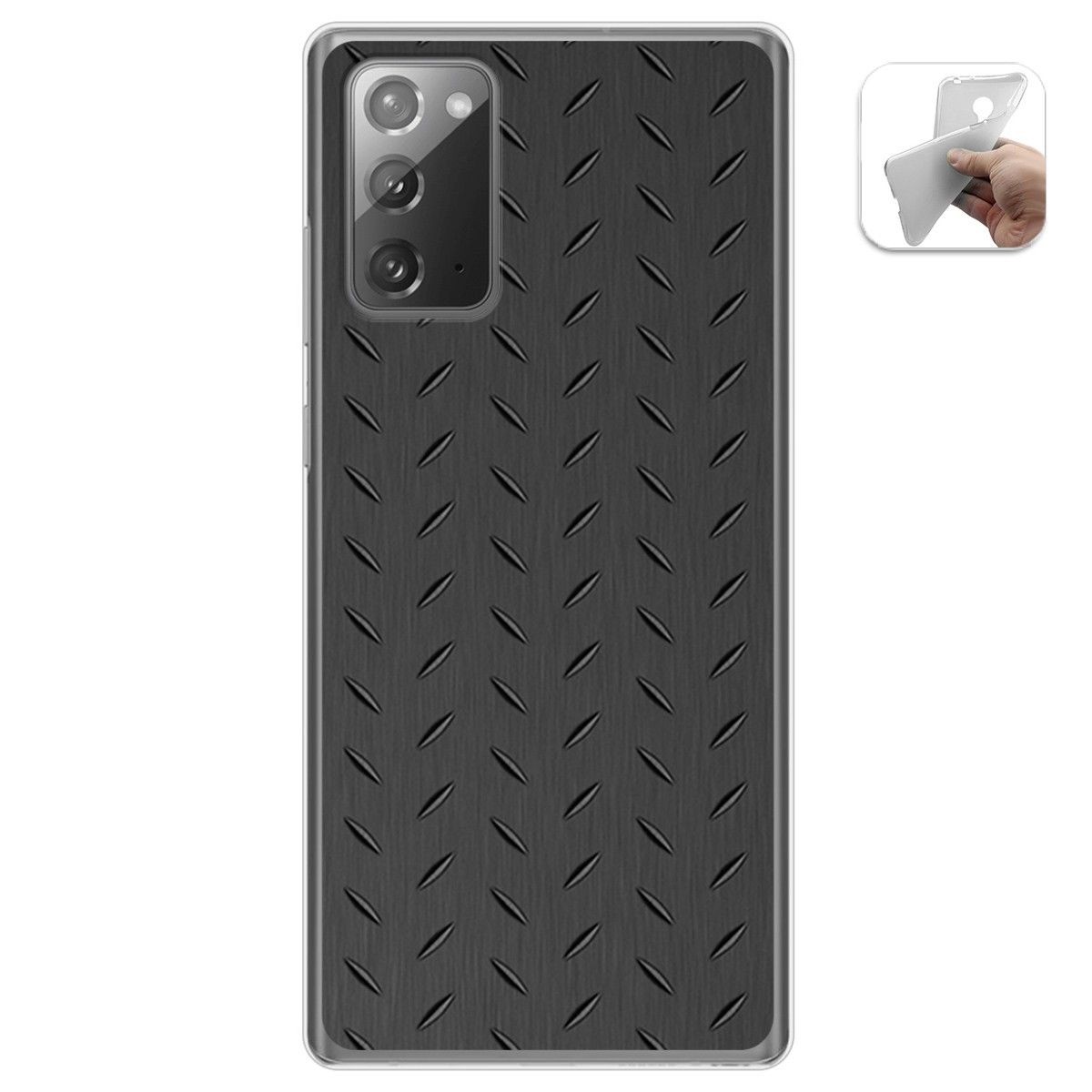 Funda Gel Tpu para Samsung Galaxy Note 20 diseño Metal Dibujos