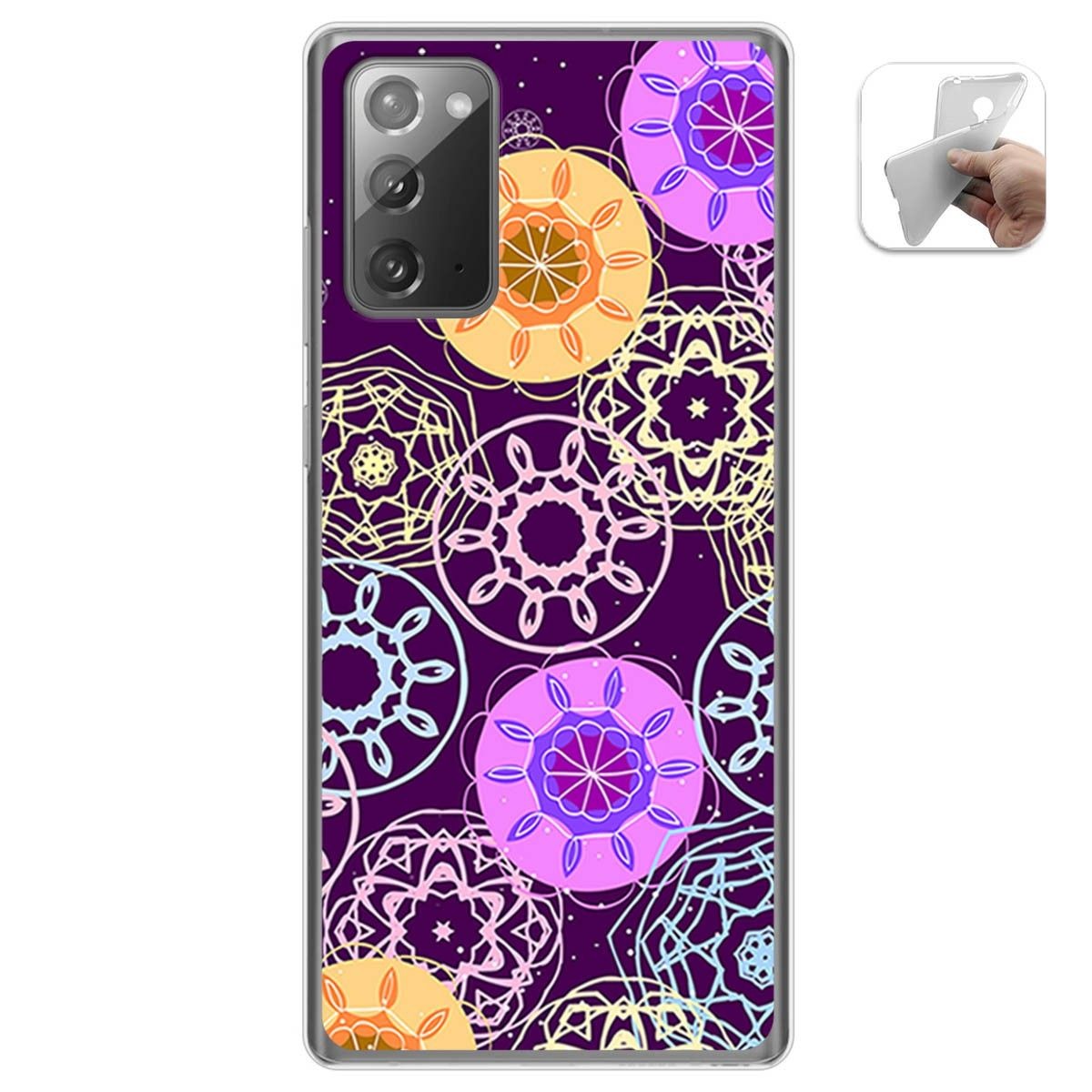 Funda Gel Tpu para Samsung Galaxy Note 20 diseño Radial Dibujos