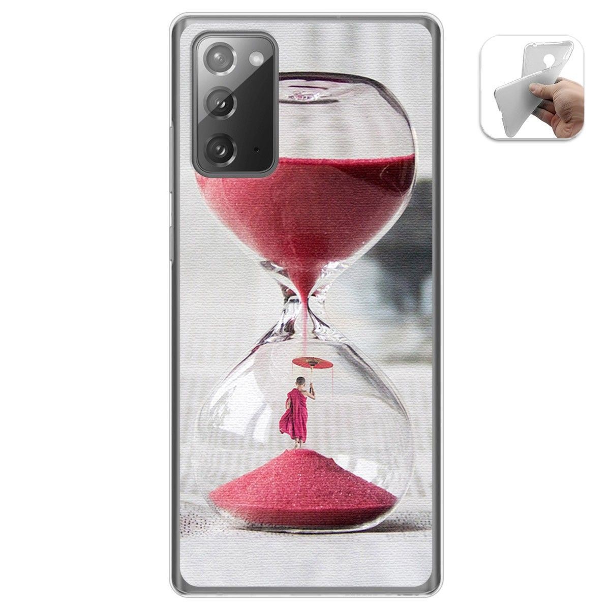 Funda Gel Tpu para Samsung Galaxy Note 20 diseño Reloj Dibujos