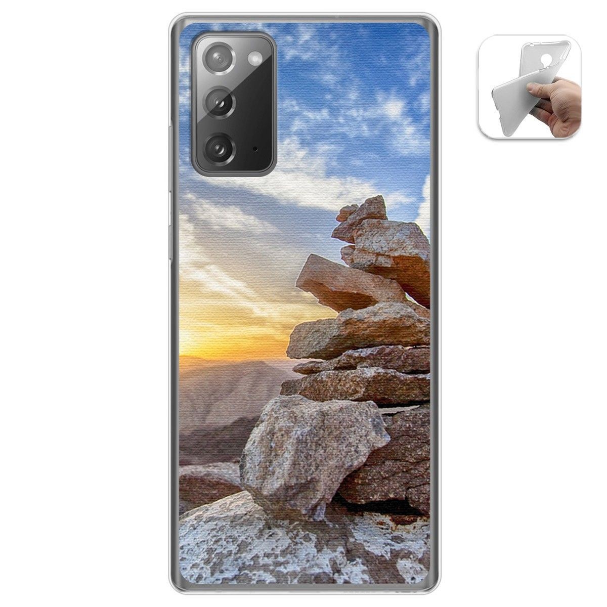 Funda Gel Tpu para Samsung Galaxy Note 20 diseño Sunset Dibujos