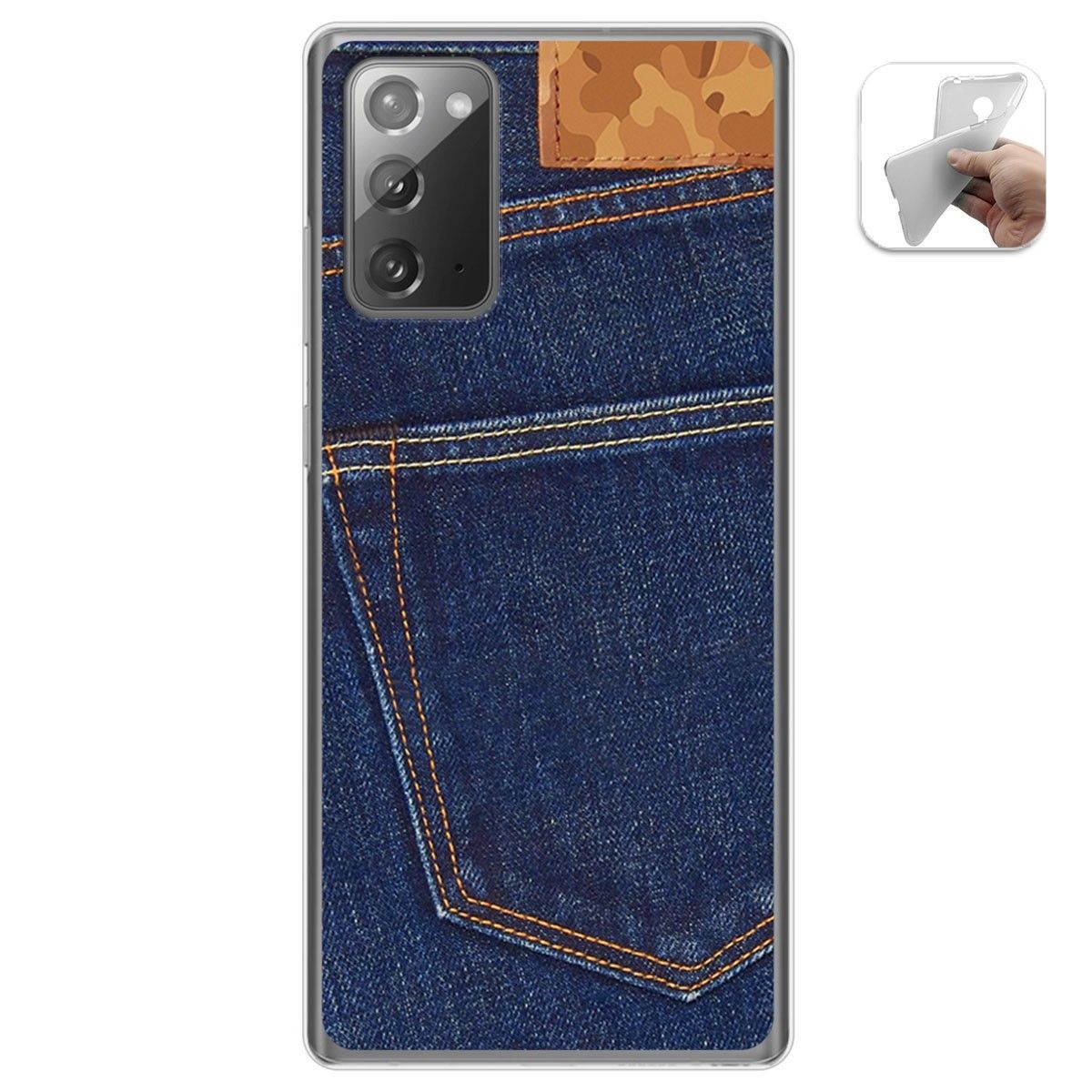 Funda Gel Tpu para Samsung Galaxy Note 20 diseño Vaquero Dibujos