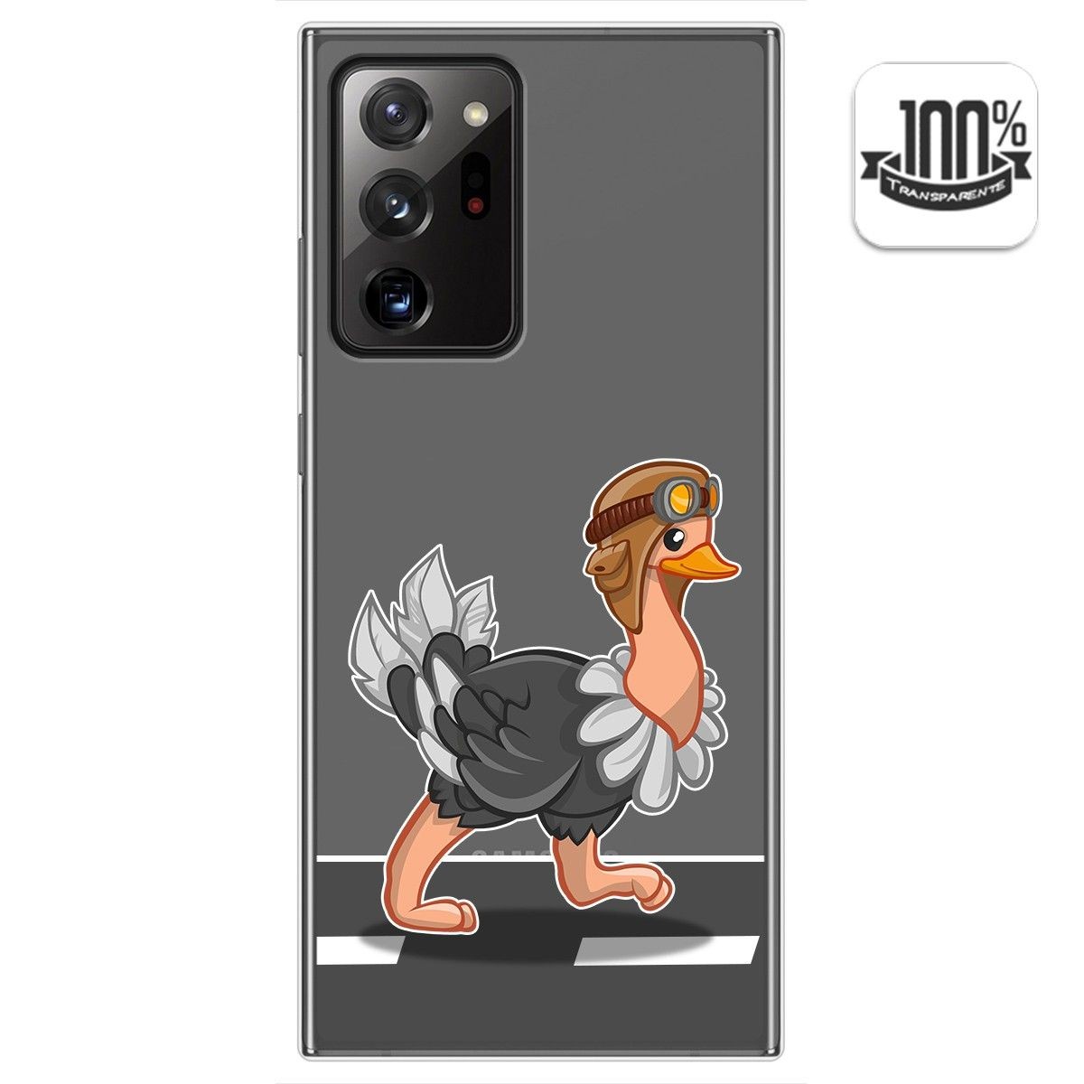 Funda Gel Transparente para Samsung Galaxy Note 20 Ultra diseño Avestruz Dibujos
