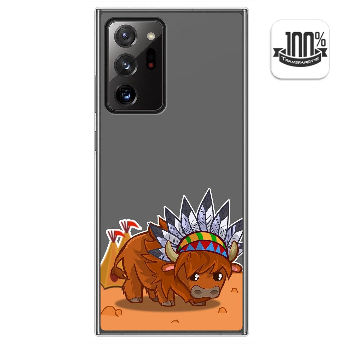 Funda Gel Transparente para Samsung Galaxy Note 20 Ultra diseño Bufalo Dibujos