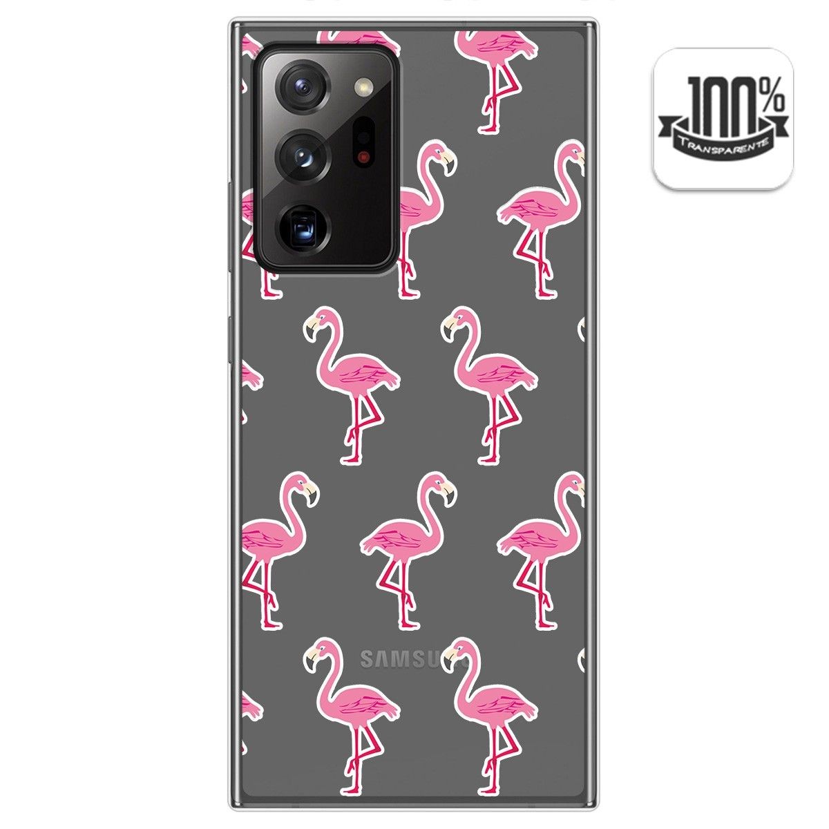 Funda Gel Transparente para Samsung Galaxy Note 20 Ultra diseño Flamenco Dibujos