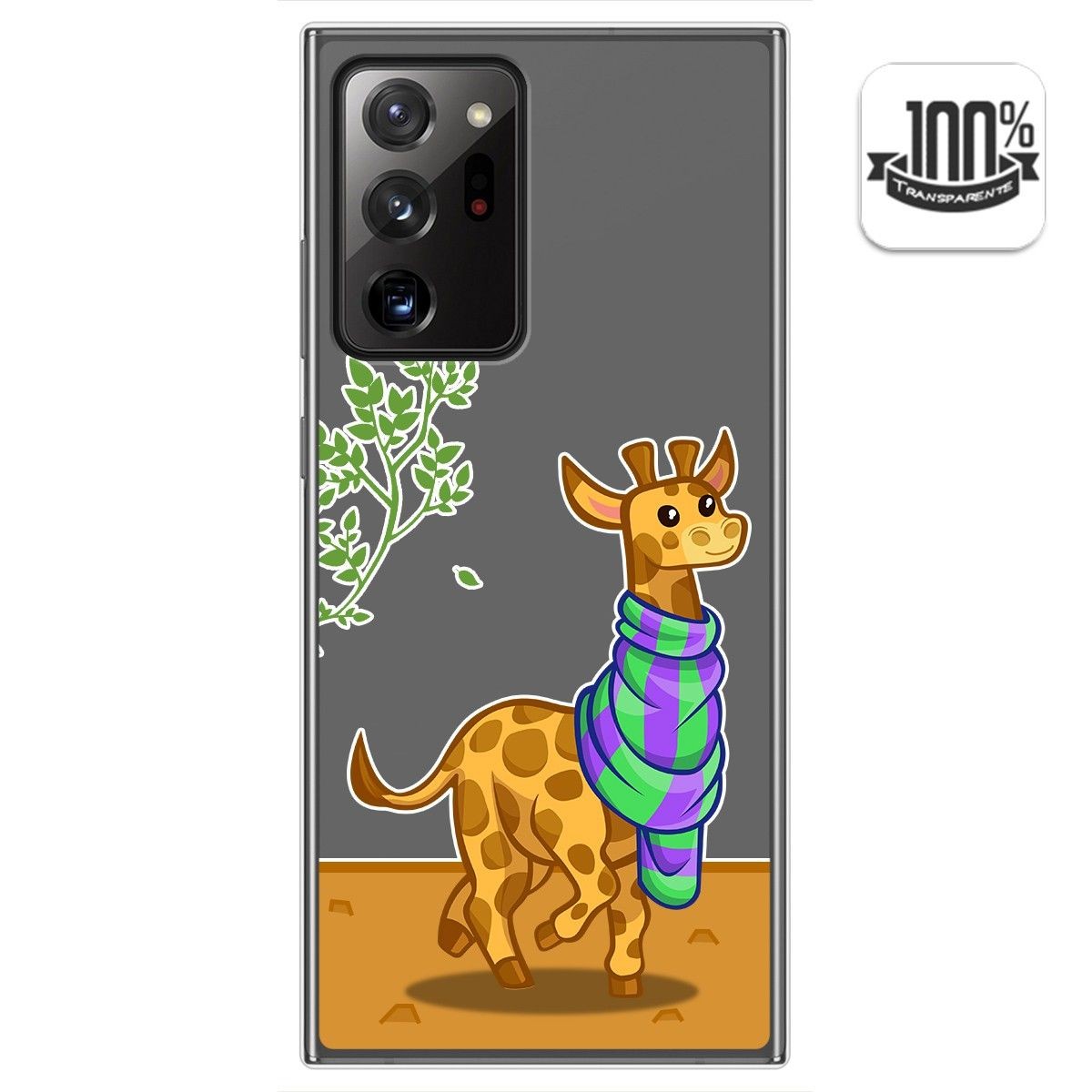 Funda Gel Transparente para Samsung Galaxy Note 20 Ultra diseño Jirafa Dibujos