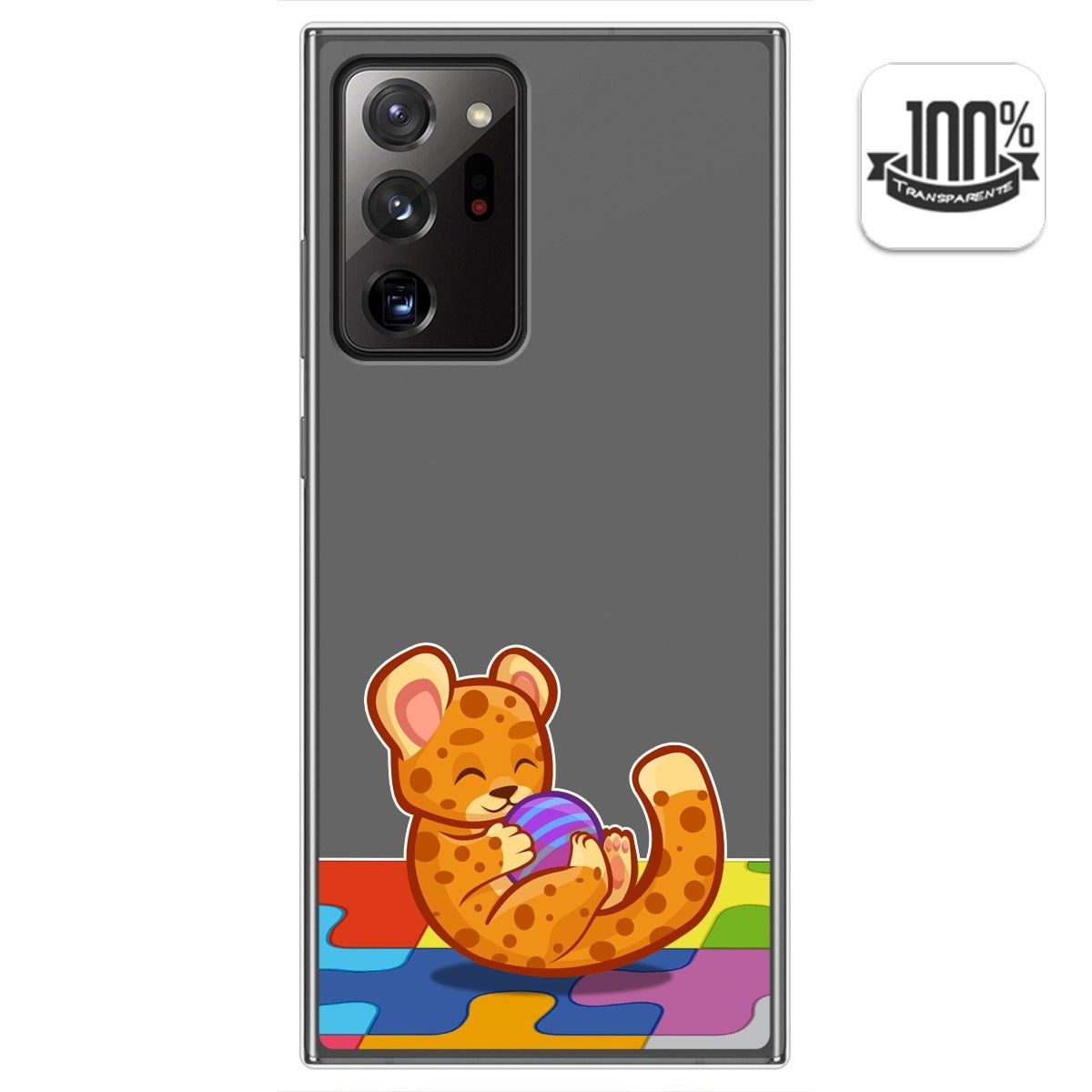 Funda Gel Transparente para Samsung Galaxy Note 20 Ultra diseño Leopardo Dibujos