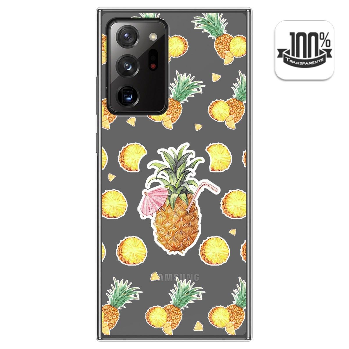 Funda Gel Transparente para Samsung Galaxy Note 20 Ultra diseño Piña Dibujos