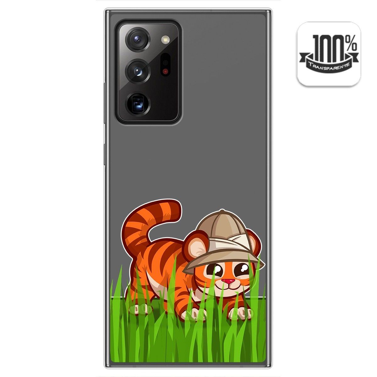 Funda Gel Transparente para Samsung Galaxy Note 20 Ultra diseño Tigre Dibujos