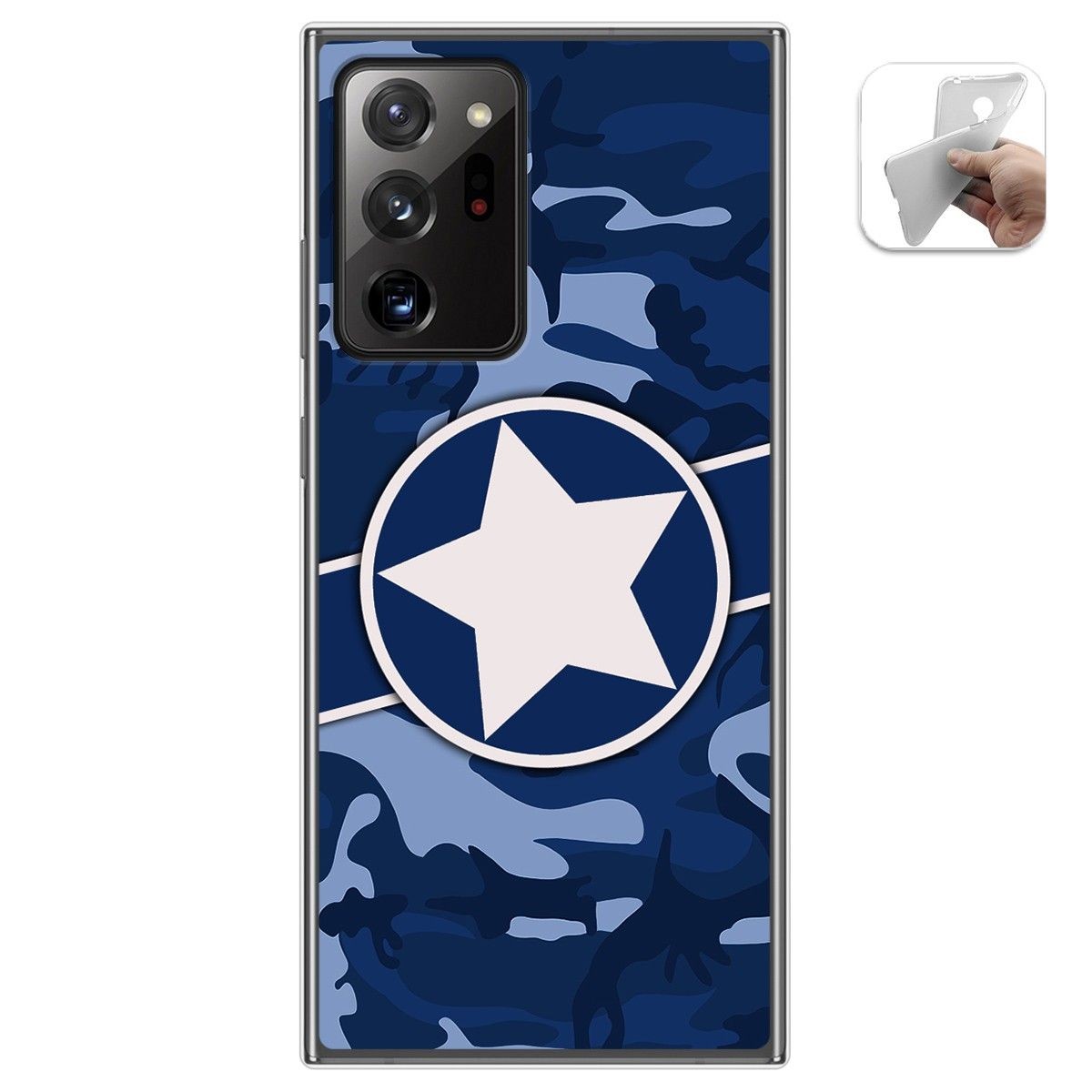 Funda Gel Tpu para Samsung Galaxy Note 20 Ultra diseño Camuflaje 03 Dibujos