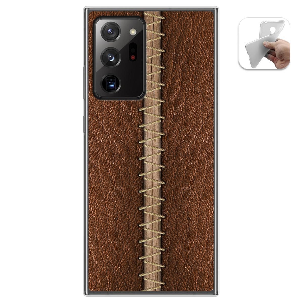 Funda Gel Tpu para Samsung Galaxy Note 20 Ultra diseño Cuero 01 Dibujos