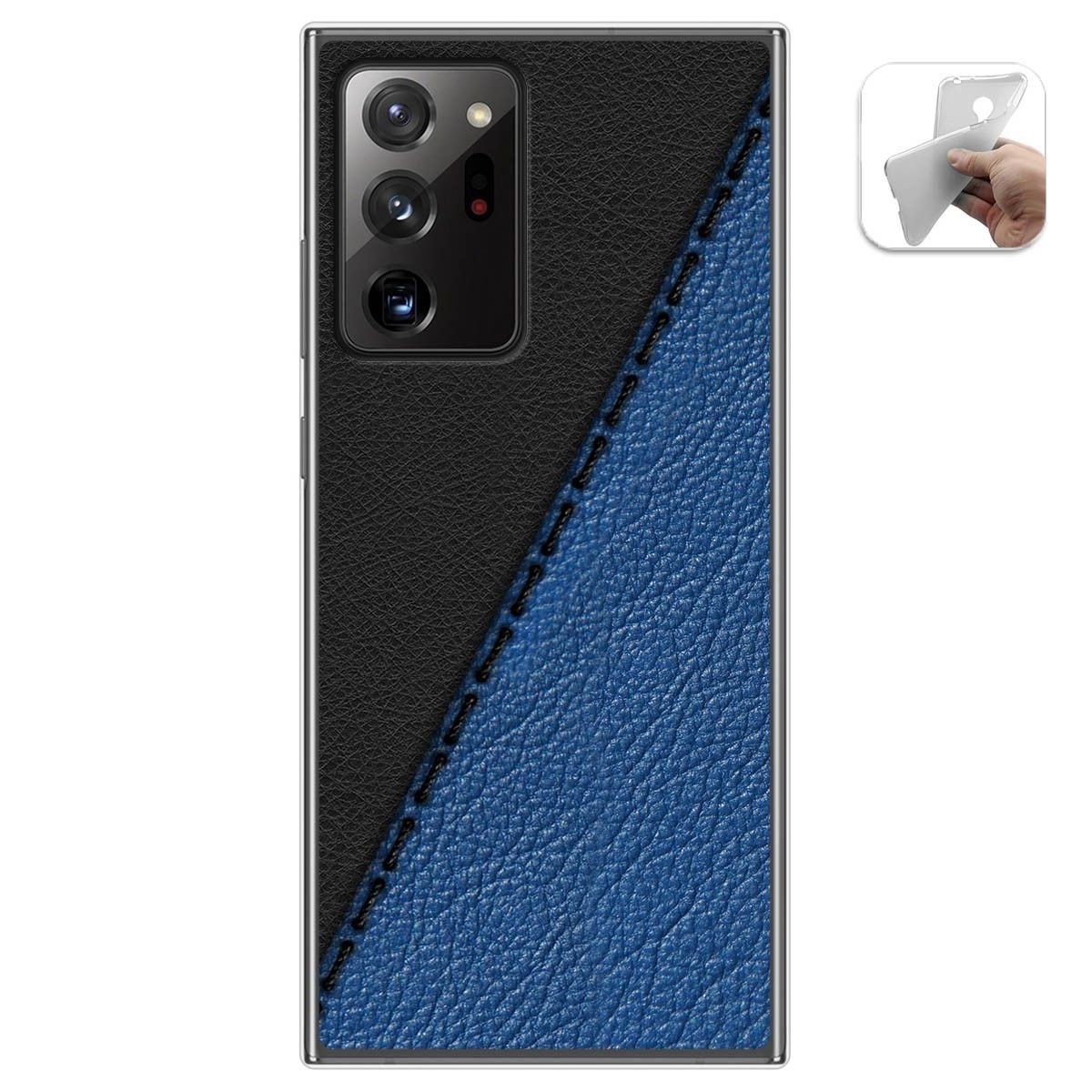 Funda Gel Tpu para Samsung Galaxy Note 20 Ultra diseño Cuero 02 Dibujos