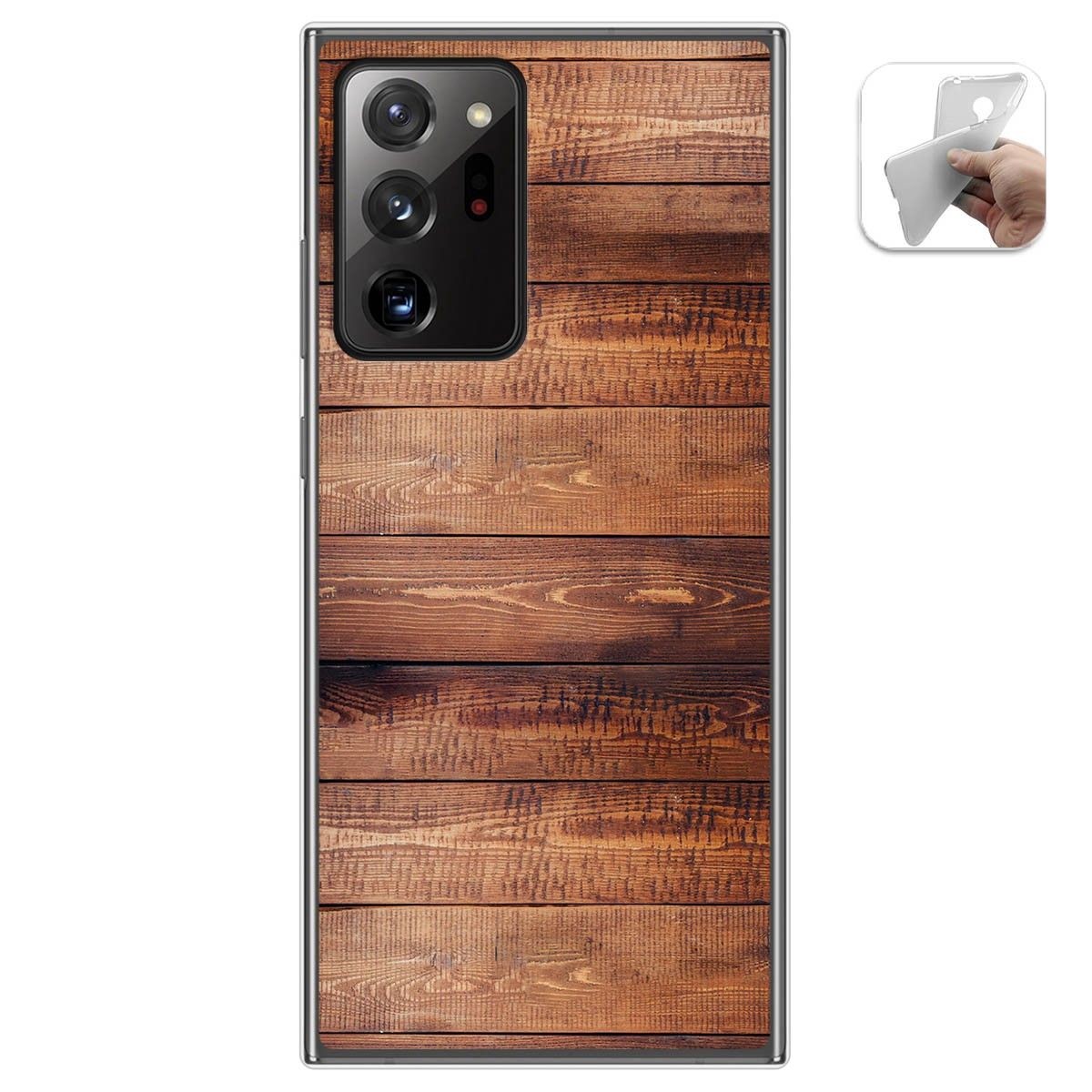 Funda Gel Tpu para Samsung Galaxy Note 20 Ultra diseño Madera 02 Dibujos