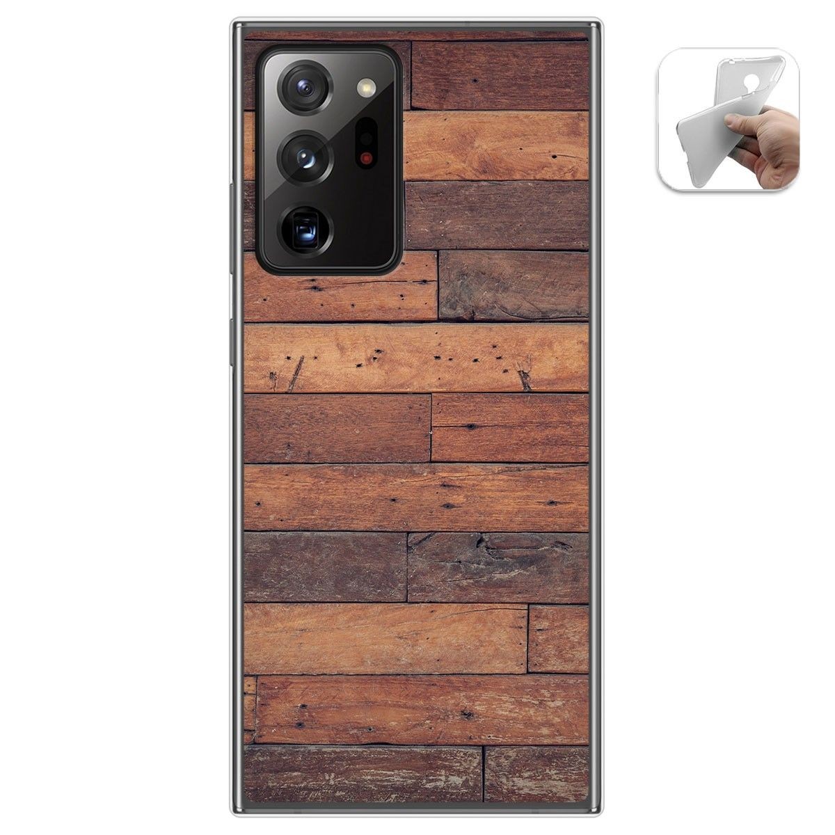 Funda Gel Tpu para Samsung Galaxy Note 20 Ultra diseño Madera 03 Dibujos