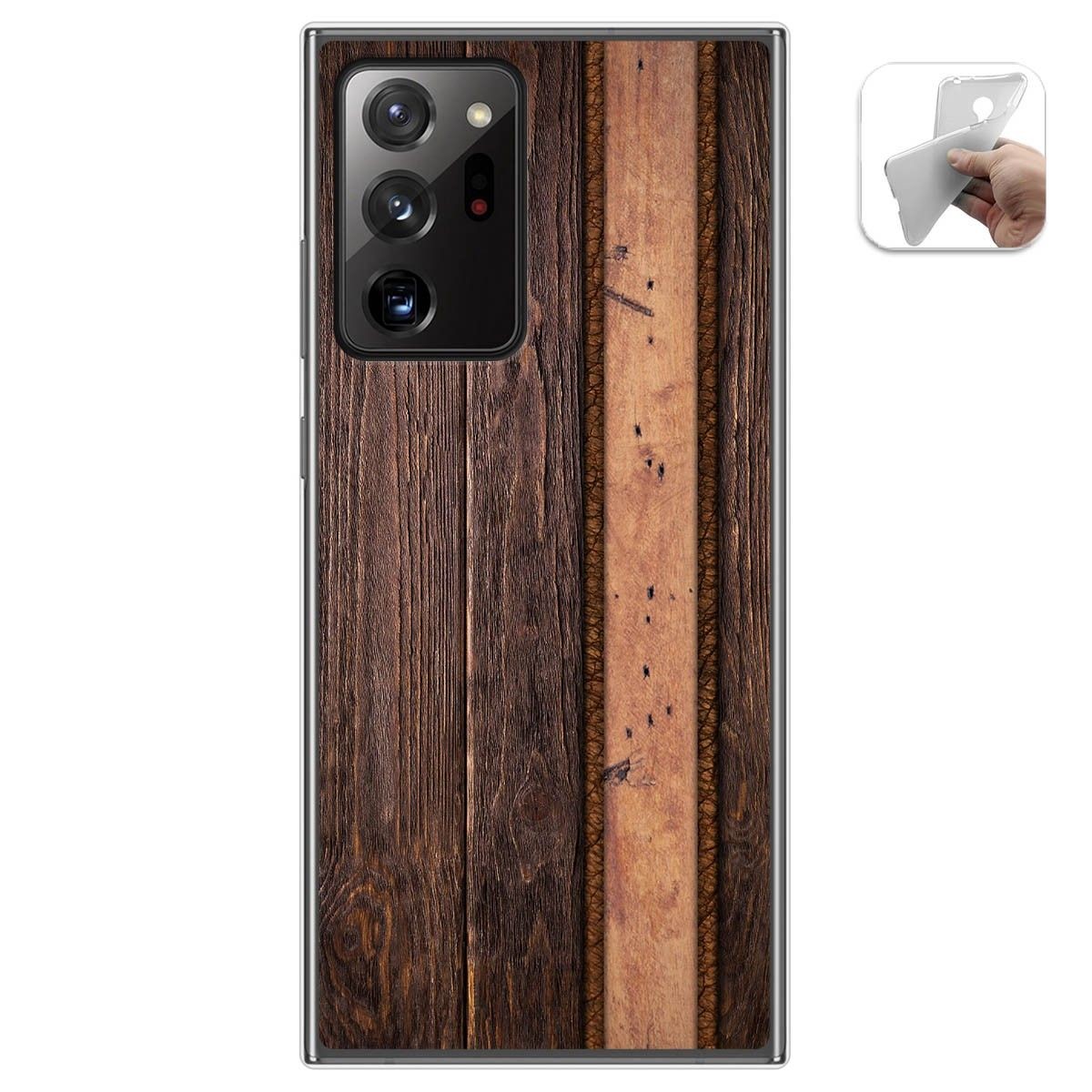 Funda Gel Tpu para Samsung Galaxy Note 20 Ultra diseño Madera 05 Dibujos