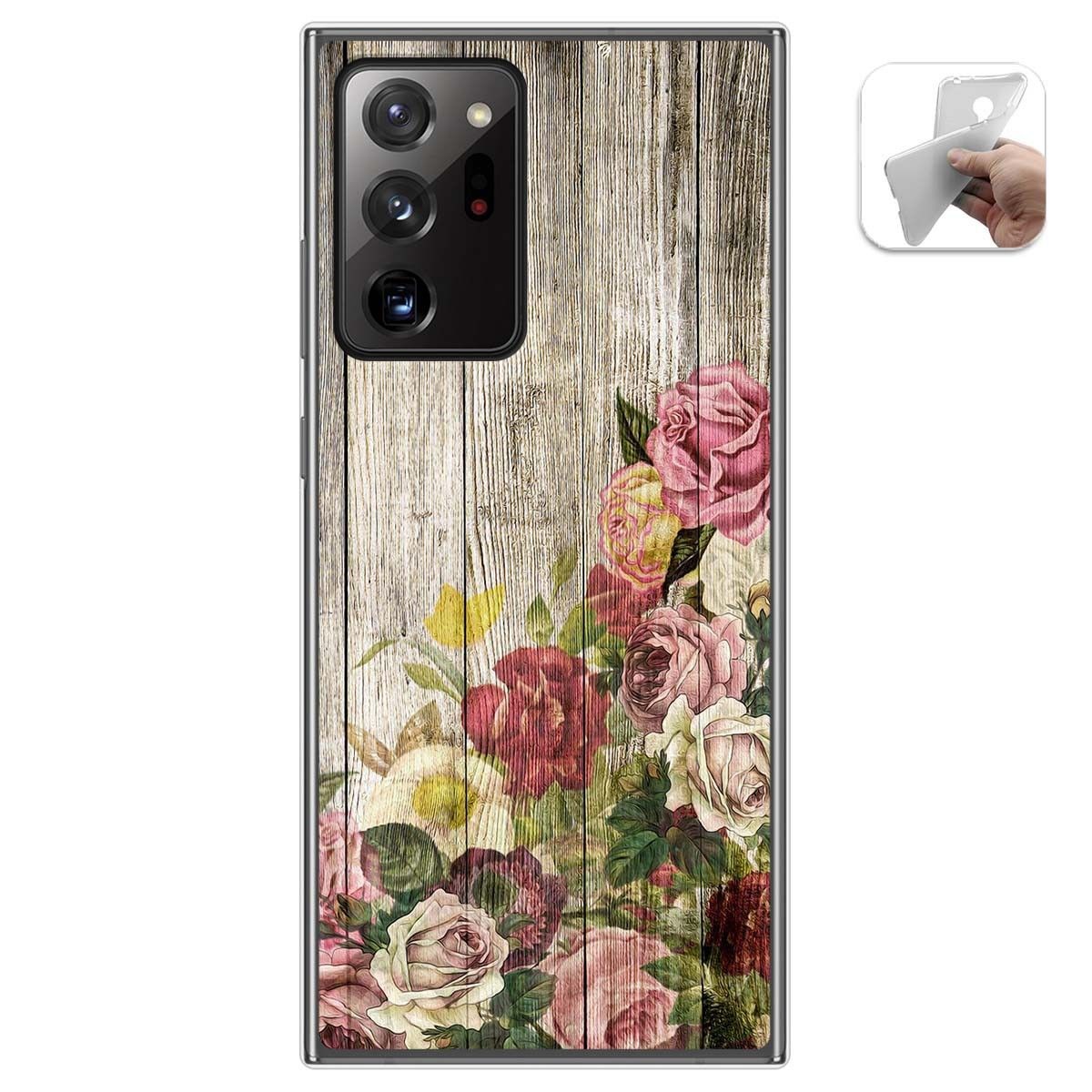 Funda Gel Tpu para Samsung Galaxy Note 20 Ultra diseño Madera 08 Dibujos