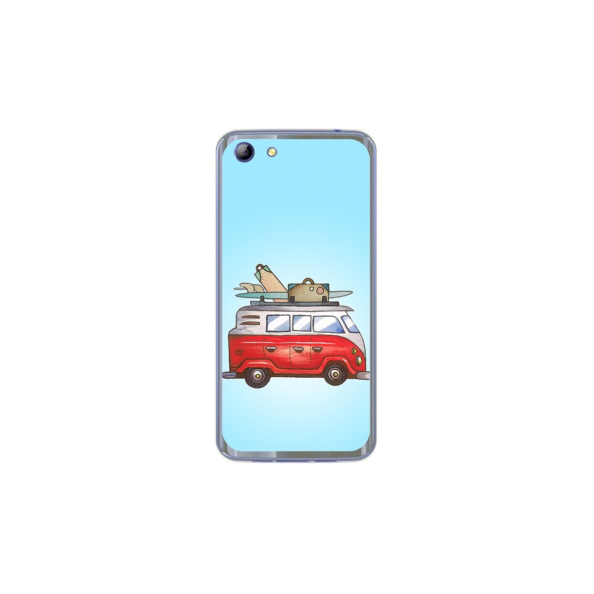 Funda Gel Tpu para Elephone S7 Diseño Furgoneta Dibujos