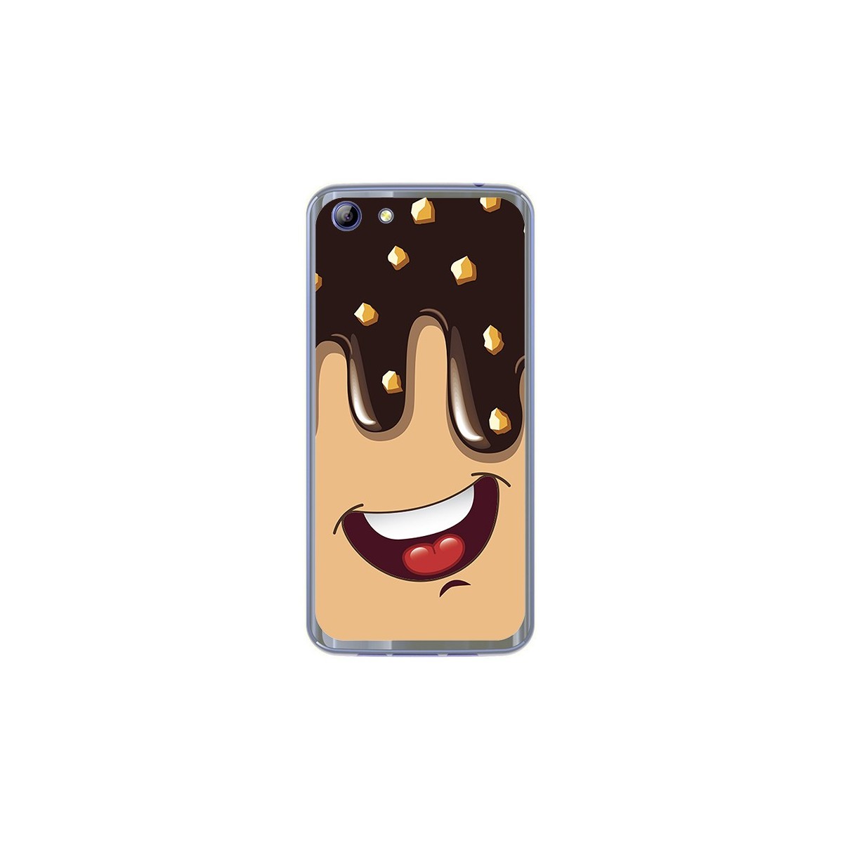Funda Gel Tpu para Elephone S7 Diseño Helado Chocolate Dibujos