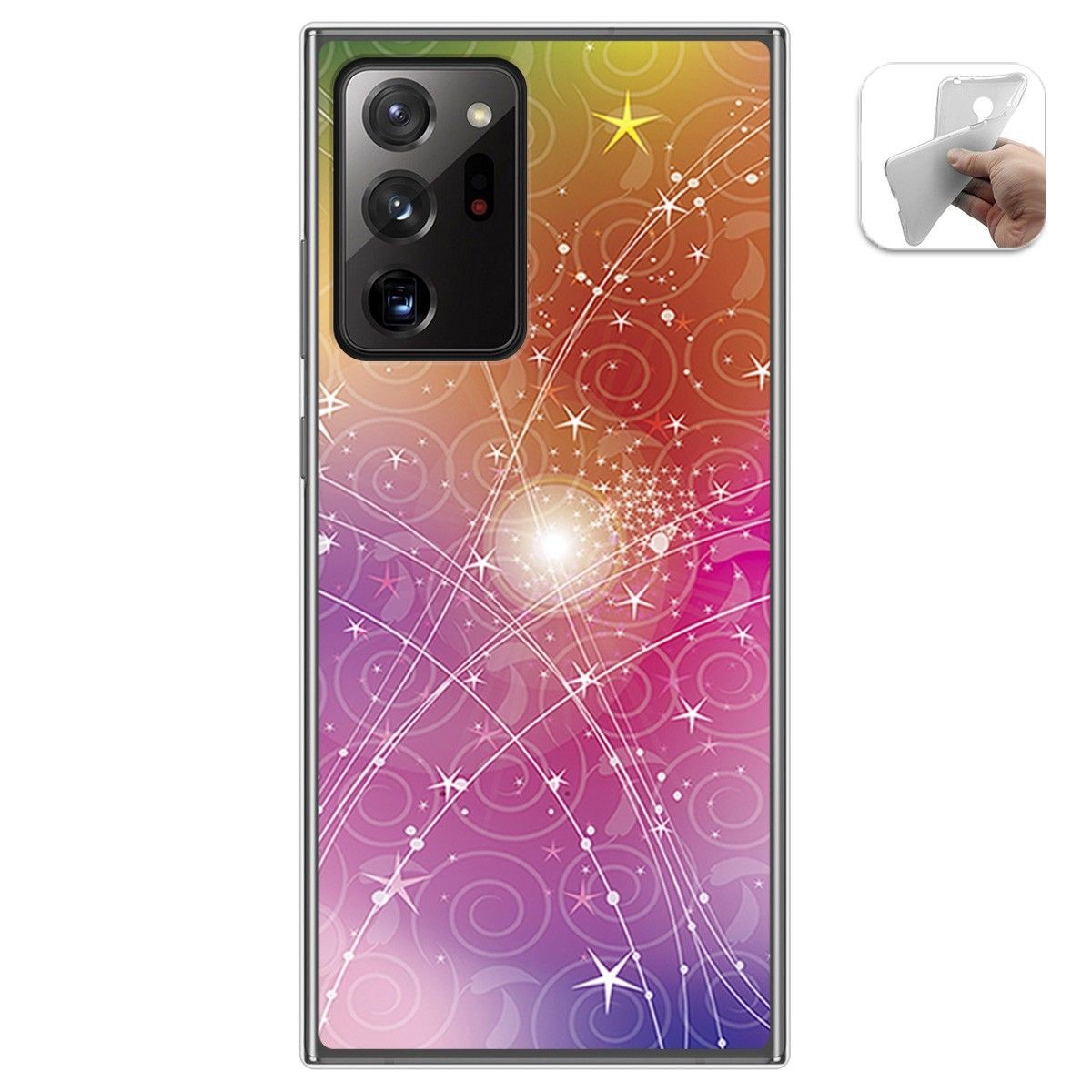 Funda Gel Tpu para Samsung Galaxy Note 20 Ultra diseño Abstracto Dibujos