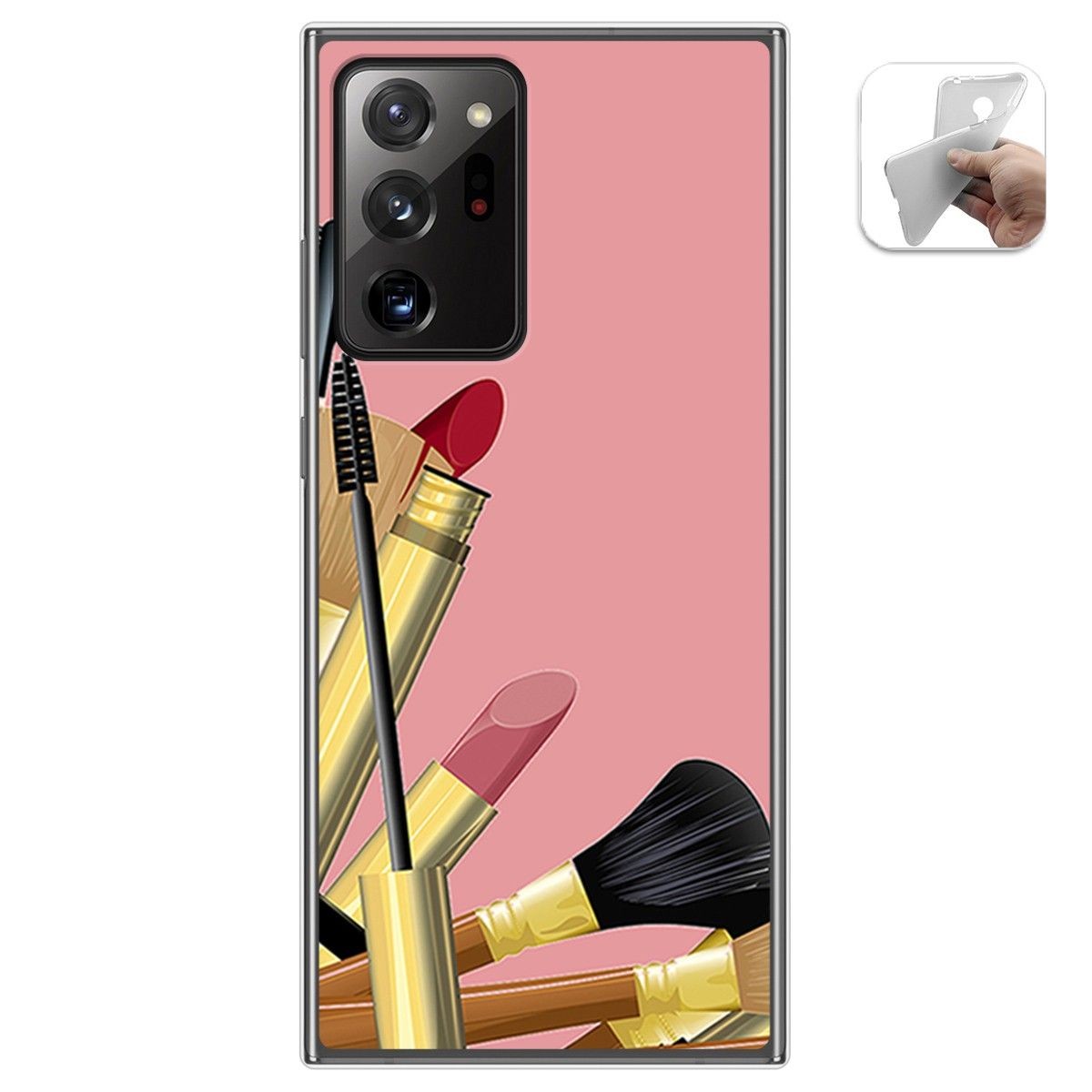 Funda Gel Tpu para Samsung Galaxy Note 20 Ultra diseño Brochas Dibujos