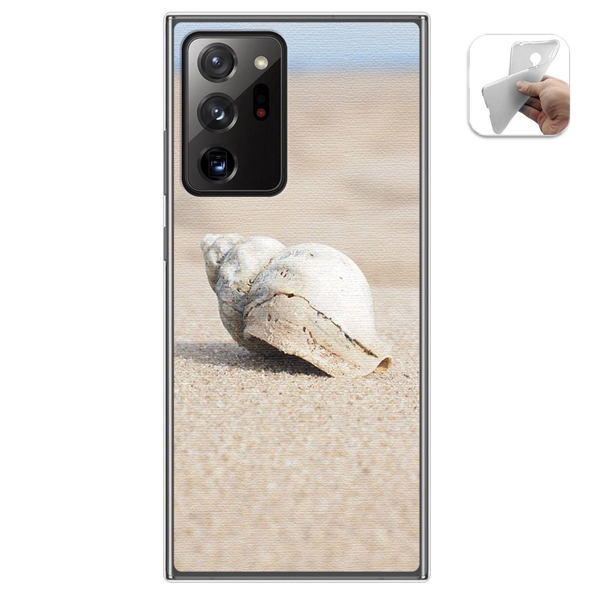 Funda Gel Tpu para Samsung Galaxy Note 20 Ultra diseño Concha Dibujos